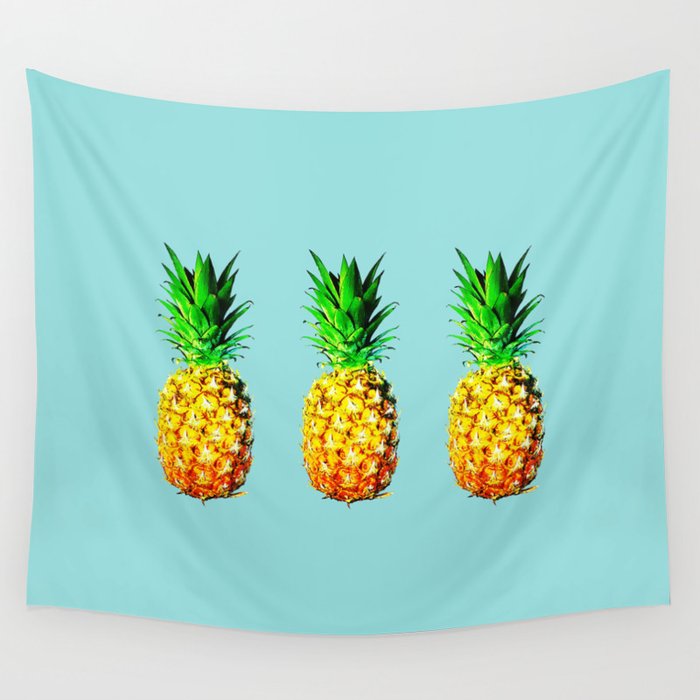 Fresh pineapples Wall Tapestry