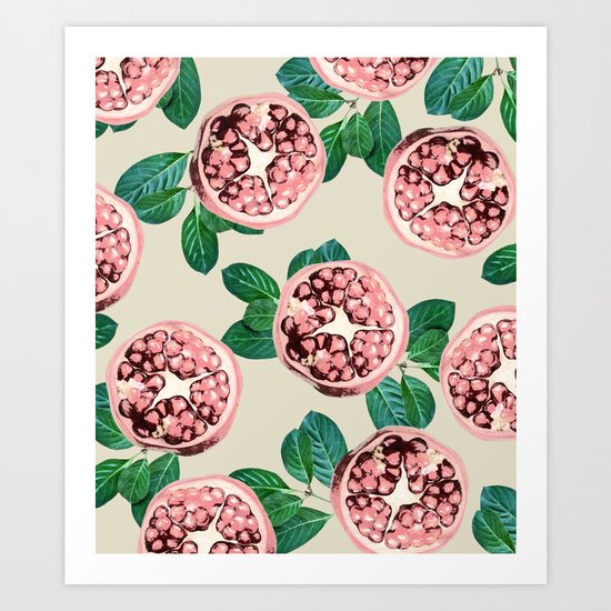 Pomegranate V2 #society6 #decor #buyart Art Print