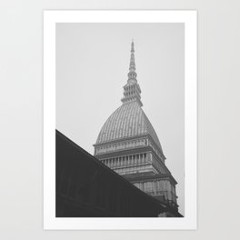 Beautiful views of the Mole Antonelliana in Turin, Italy | Art Print Art Print