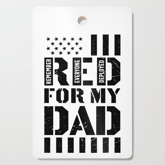 RED For My Dad Cutting Board