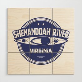 Shenandoah River Virginia Kayaking Wood Wall Art