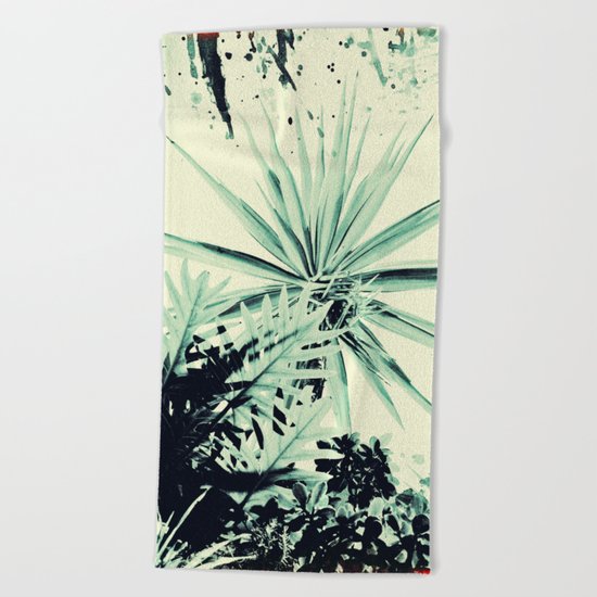 Abstract Urban Garden Beach Towel