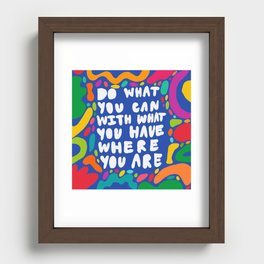 Do What You Can Recessed Framed Print