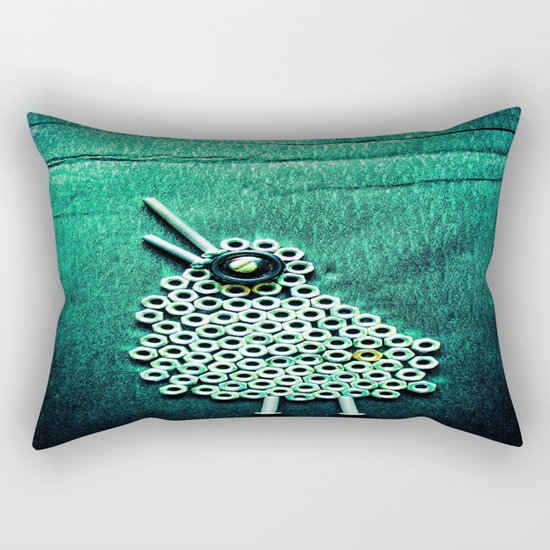 Night Habitat ...Kiwi Rectangular Pillow