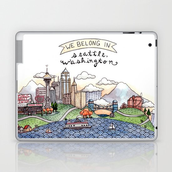 We Belong in Seattle Laptop & iPad Skin