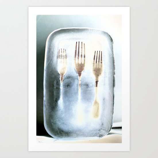 Frozen Forks Art Print