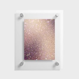 Tan Iridescent Glitter Floating Acrylic Print