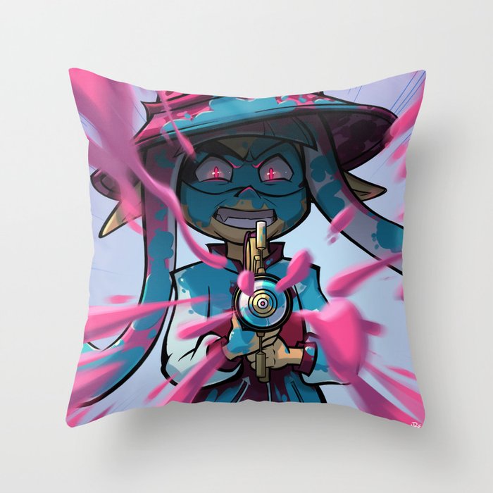 Pink Vs Blue Throw Pillow By Dragonbeak Society6 Pink Vs Blue Throw Pillow