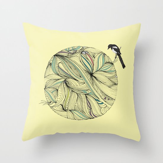 Magpie Throw Pillow