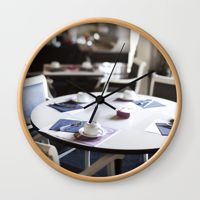 The Hotel Cafe in France Wall Clock