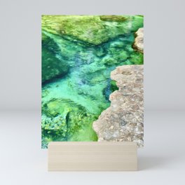 The Turquoise Aqua Springs Mini Art Print