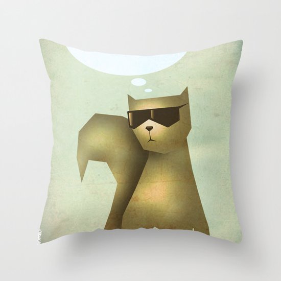 Fish and Chips Throw Pillow