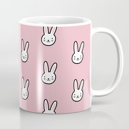Cute Bunny Pattern (Pink) Coffee Mug