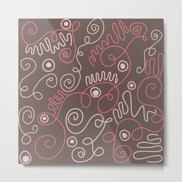 Curly Metal Print