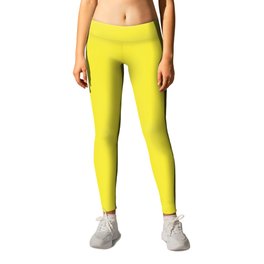 Simply Solid - Blazing Yellow Leggings | Plain, Homely, Clear, Graphicdesign, Design, Yellow, Digital, Colorful, Pure, Minimalistic 