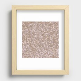 Summer Earth Color Saffron - Abstract Botanical Nature Recessed Framed Print