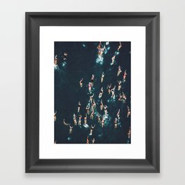 Swimmers Framed Art Print