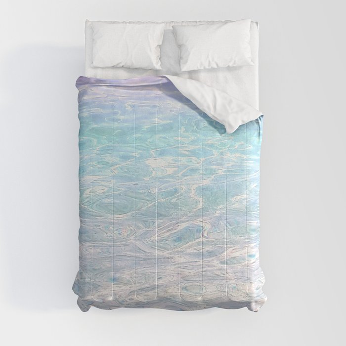 Pink and Blue Sea Comforter