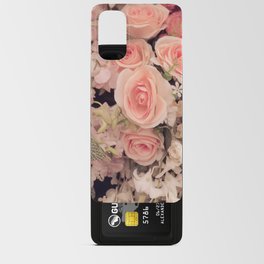 Wall flowers retro texture - Vintage Effect filter Android Card Case
