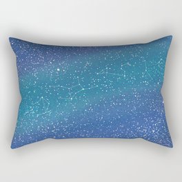 Colored Star Map Rectangular Pillow
