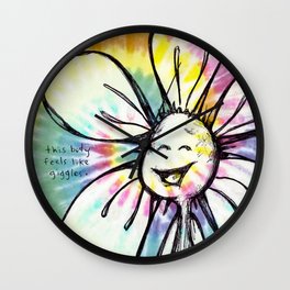 "This Body Feels Like Giggles" Flowerkid Wall Clock
