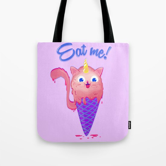 Ice cream cat unicorn Tote Bag