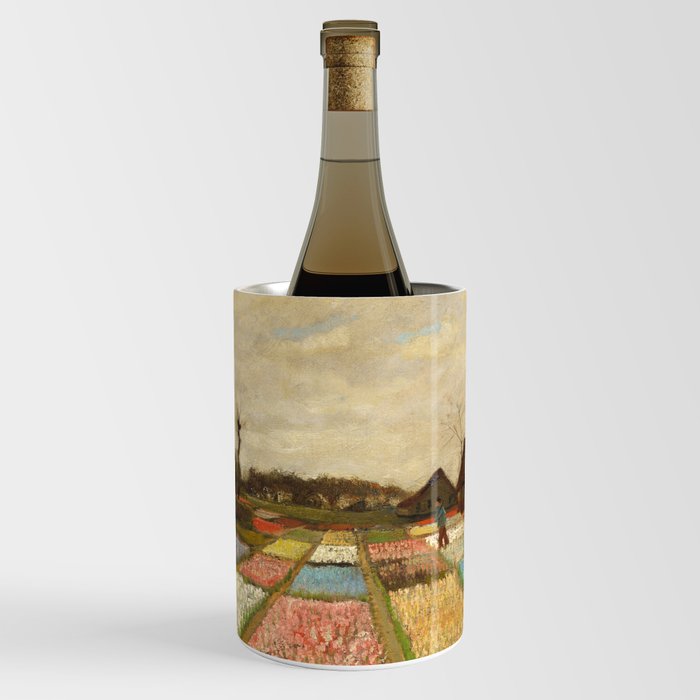 Vincent van Gogh "Flower Beds in Holland - Bulb Fields" Wine Chiller