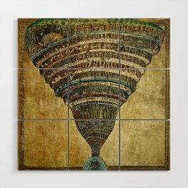 Sandro Botticelli Sandro Botticelli The Map of Hell, Abyss of Hell  Wood Wall Art