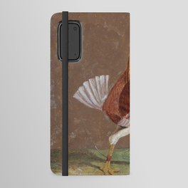 Fighting Cocks, a Pale-Breasted Fighting Cock, Facing Right  Android Wallet Case