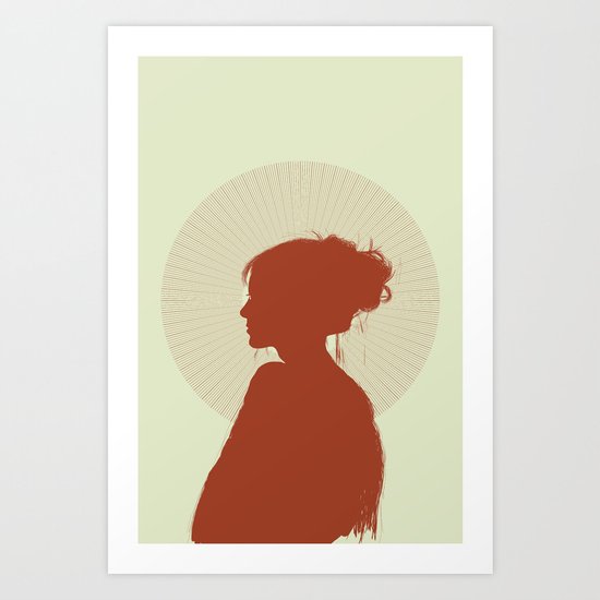 Woman Color 4 Art Print