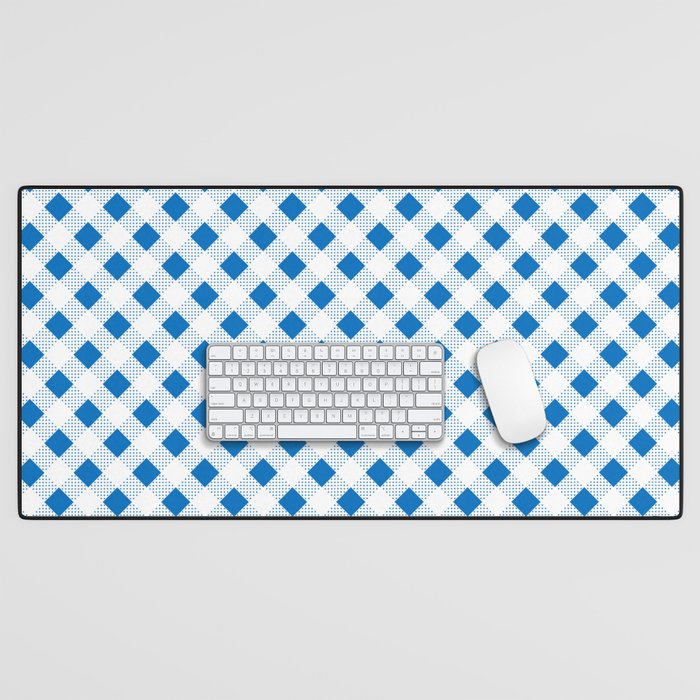 Blue Gingham - 30 Desk Mat