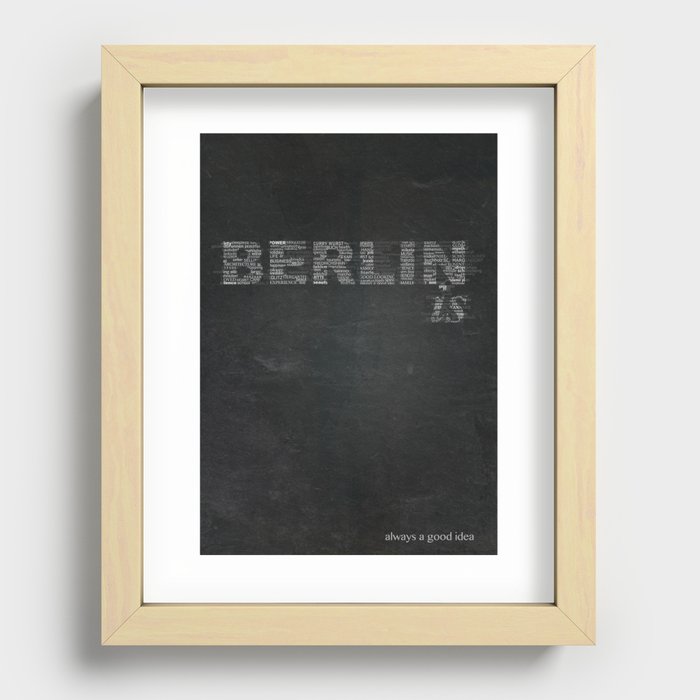 BERLIN is Recessed Framed Print