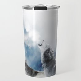 Winter Wolves, Wildlife Wolf Wild Dogs, Snow Full Moon Animals Photography Love Digital Art Travel Mug