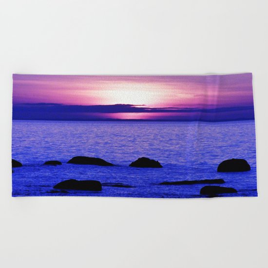 Dusk on the Saint-Lawrence Beach Towel