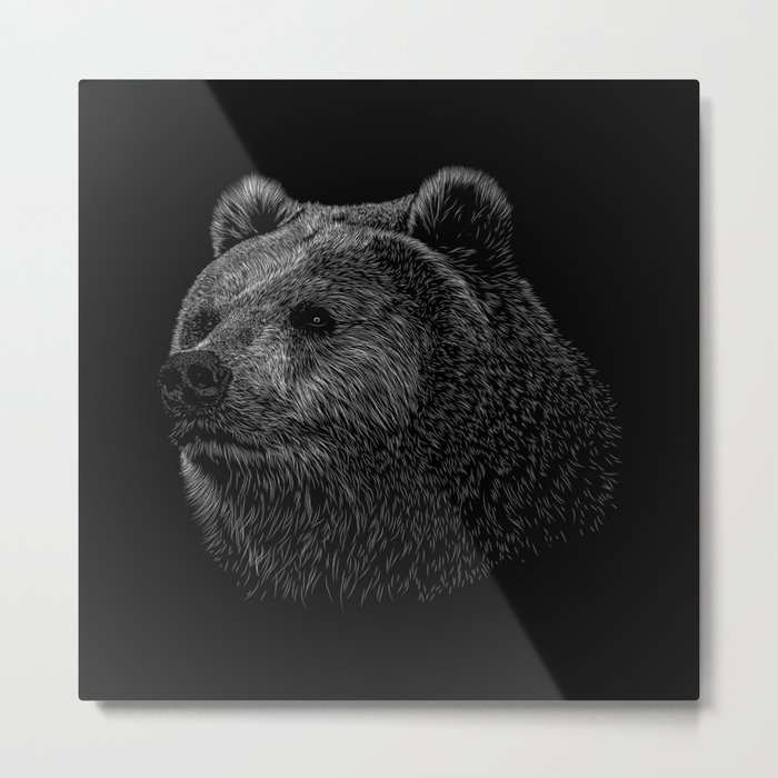 Bear Grizzly Metal Print