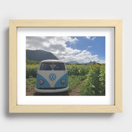 Summer Sunflower Dreams Recessed Framed Print