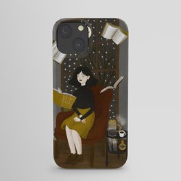 floating books iPhone Case