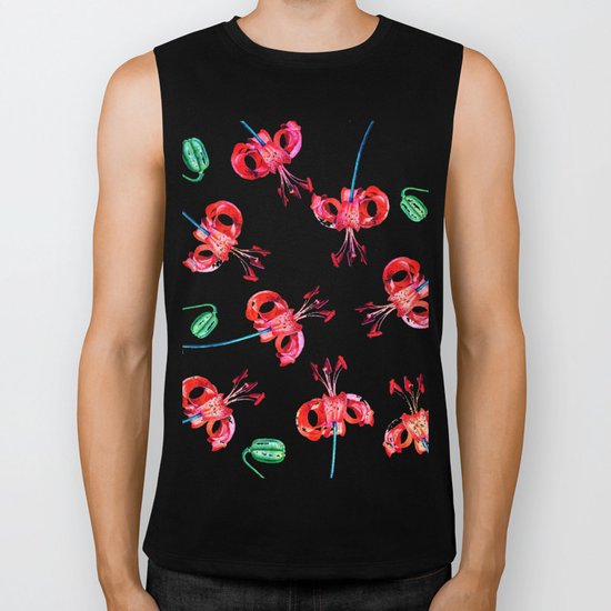 Hibiscus Pattern V2 #society6 Decor #buyart Biker Tank