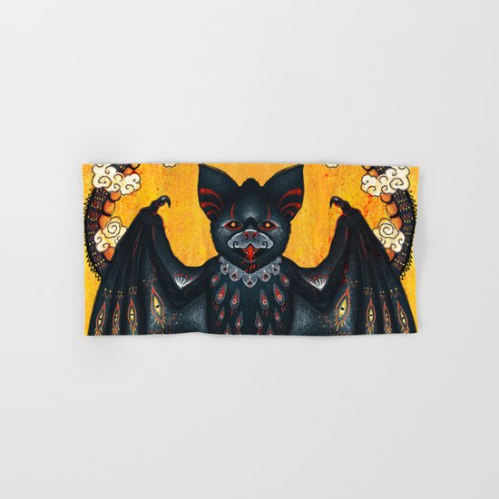 Black Bat Hand & Bath Towel