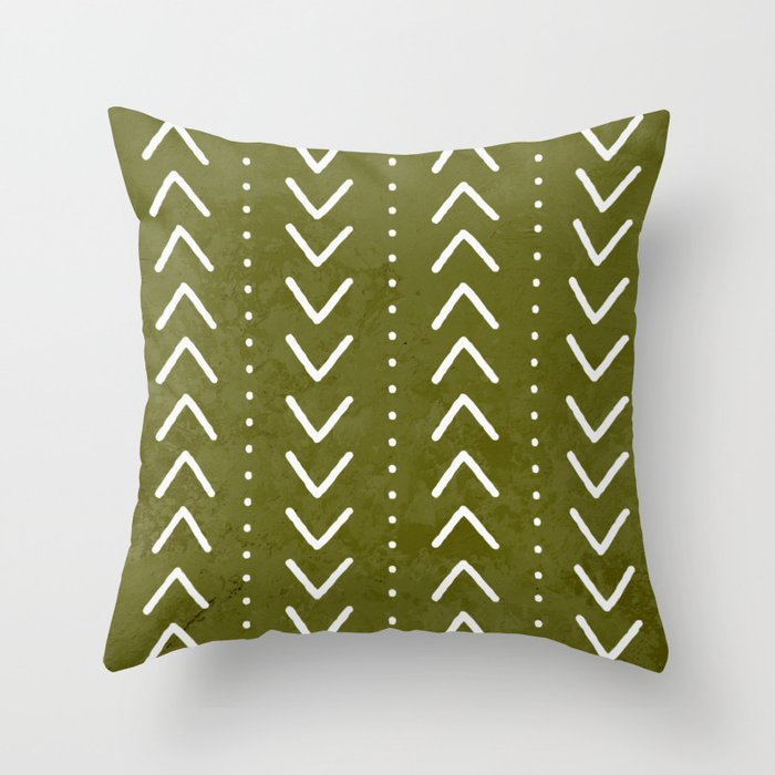 Green mudcloth 2024 pillow