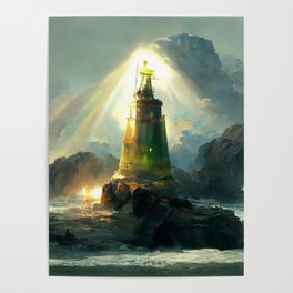 Lighthouse Art - A Ray of Light A Poster