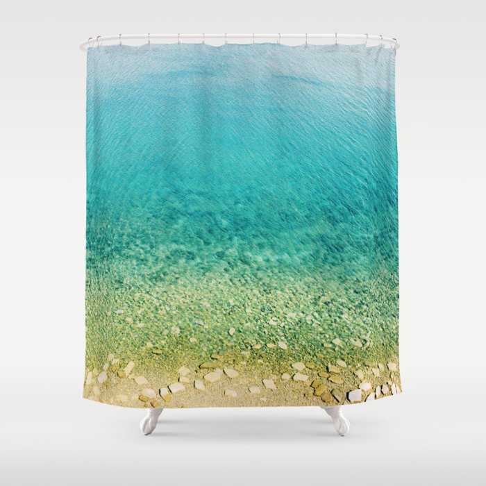 Mediterranean Sea, Italy, Photo Shower Curtain