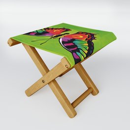 Colorful Butterfly Folding Stool