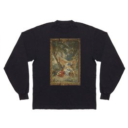 Antique 18th Century 'Venus and Adonis' Flemish Tapestry Long Sleeve T-shirt