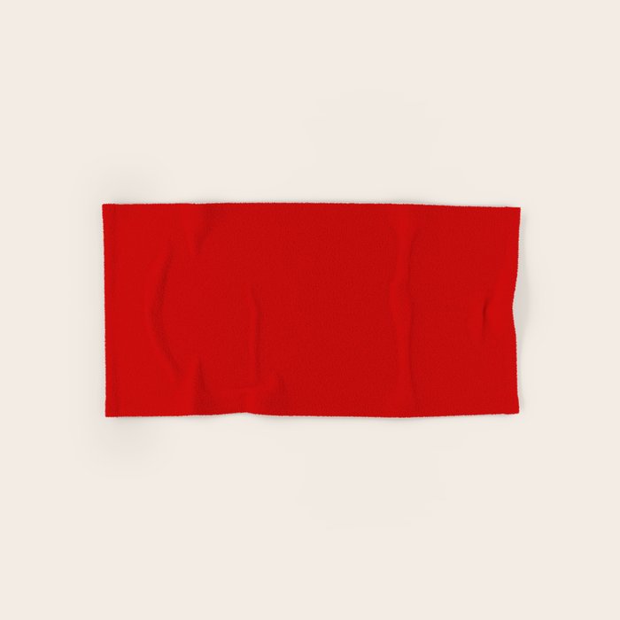Bright red Hand & Bath Towel by Alexandra_Arts Society6