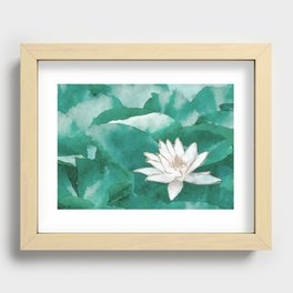water lily Recessed Framed Print
