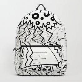 Pop Art Backpack | Markerart, Blackmarker, Modernart, Graphic, Sharpie, Art, Maximalist, Linedrawing, Sketch, Marker 