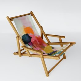 paysage abstract Sling Chair | Coral, Abstract, Pink, Interior, Landscape, Tree, Acrylic, Curated, Beach, Morning 