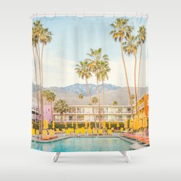 Palm Springs Pool Shower Curtain