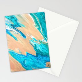 Ocean Gold Stationery Card